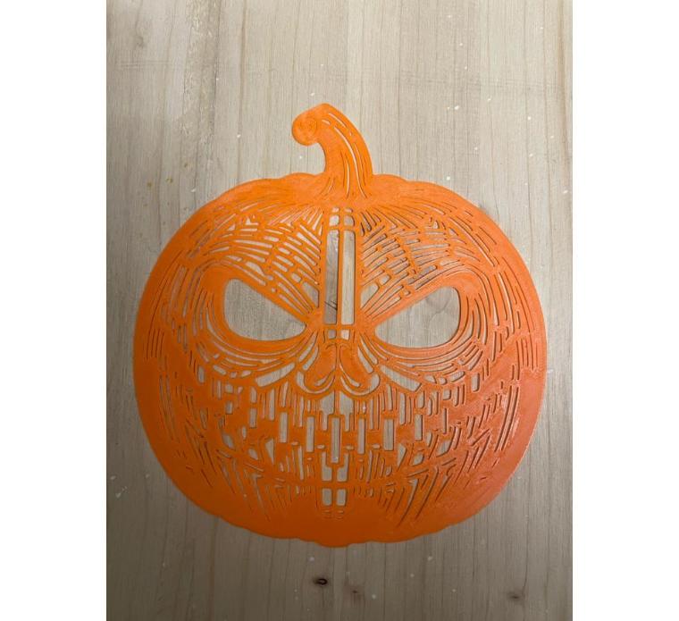 Halloween – Dýně oranžová — 3D tištěná halloween dekorace