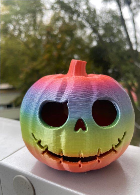 Rainbow dýně s úsměvem